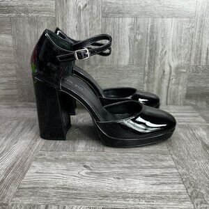 Madden Girl Unaa Women's size 9.5 Patent Leather Black Shoes